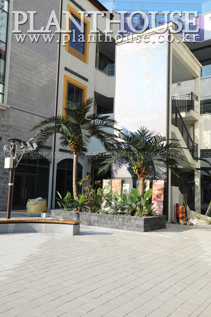 인조야자수 쇼핑몰 설치