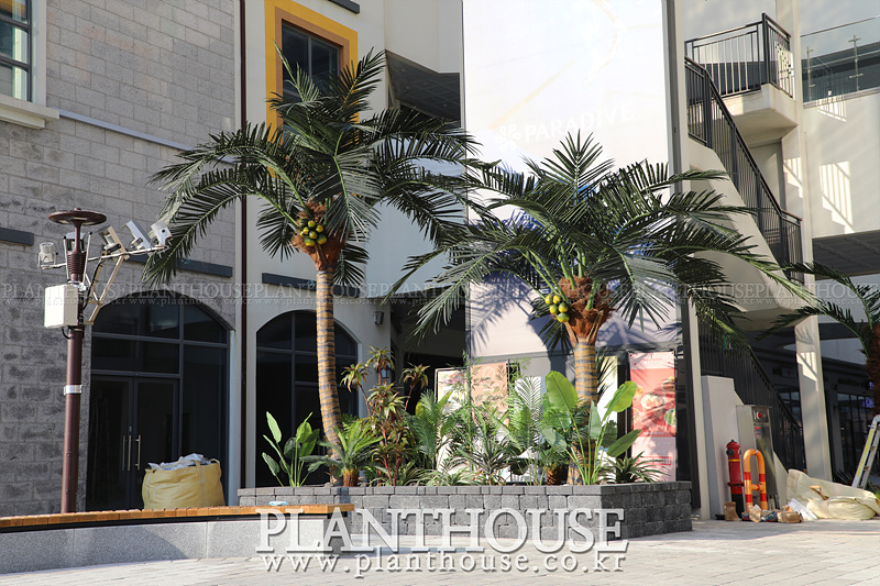 인조 열대식물 연출