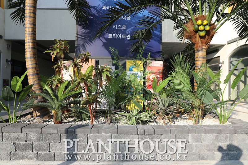 인조식물 플랜터 연출